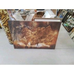 TABLEAU TGM MARRON DORÉ ABSTRAIT