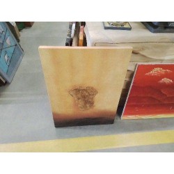 TABLEAU JAUNE DORÉ ABSTRAIT 