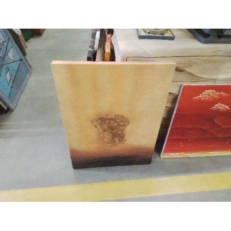 TABLEAU JAUNE DORÉ ABSTRAIT 