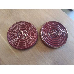 DUO DE DESSOUS DE BOUTEILLE OU SOUS VERRE