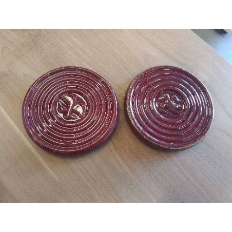 DUO DE DESSOUS DE BOUTEILLE OU SOUS VERRE