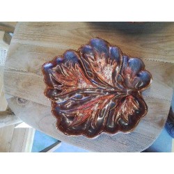 FEUILLE  MARRON ORANGE 