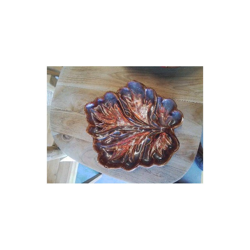 FEUILLE  MARRON ORANGE 