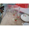PICHET VERRE VINTAGE FRAISES CERISES