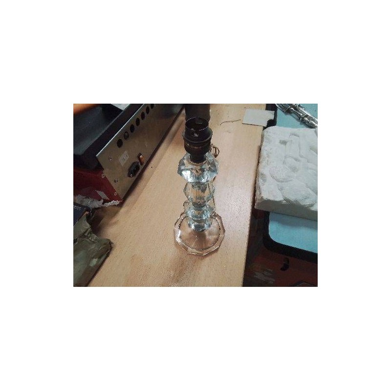 LAMPE VERRE FACETTES