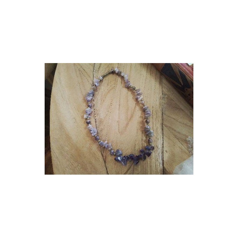 COLLIER AMETHISTE VINTAGE