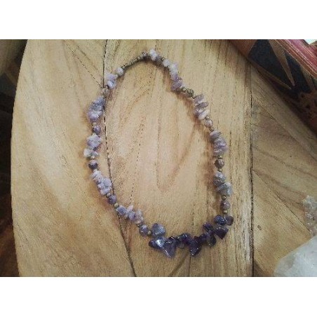 COLLIER AMETHISTE VINTAGE
