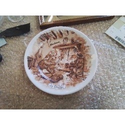  ASSIETTE DE BORDEAUX PORCELAINE DE LIMOGES REC