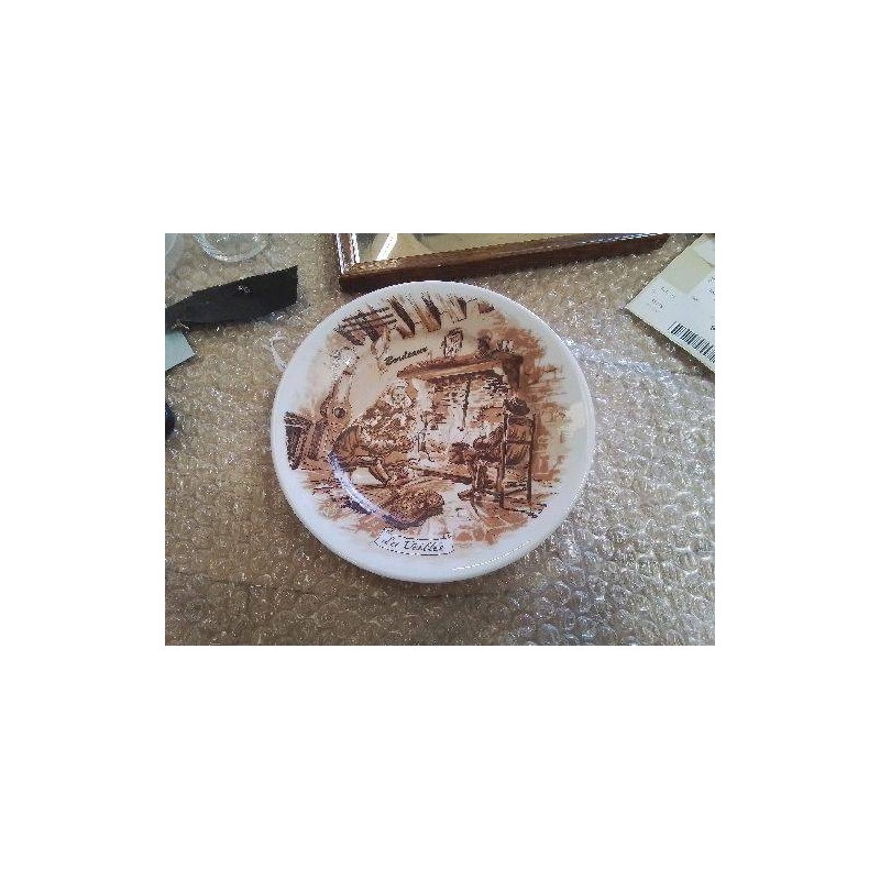 ASSIETTE DE BORDEAUX PORCELAINE DE LIMOGES REC