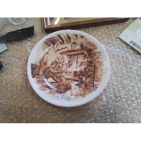  ASSIETTE DE BORDEAUX PORCELAINE DE LIMOGES REC