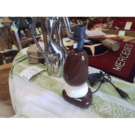 LAMPE VINTAGE  EN CERAMIQUE 3 GALETS SEYLUMIERE