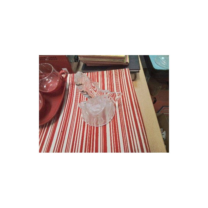 POISSON VERRE SUR SOCLE
