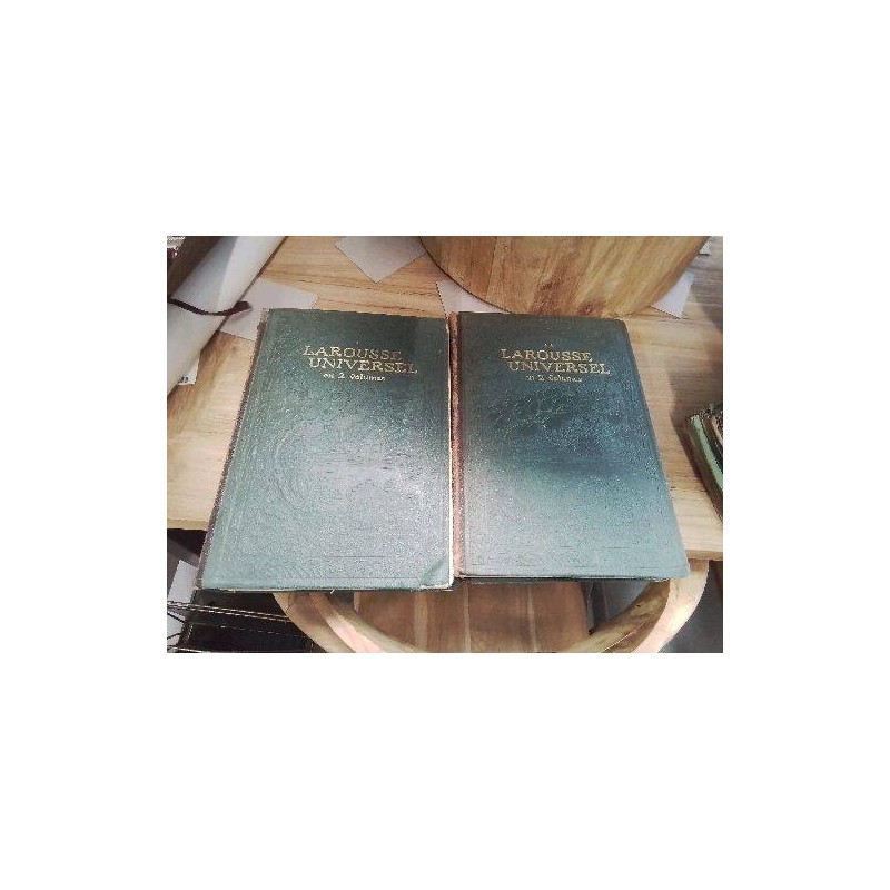 LOT DEUX VOLUMES LAROUSSE UNIVERSEL 1922