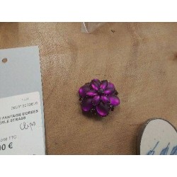 BROCHE FANTAISIE FLEUR VIOLETTE