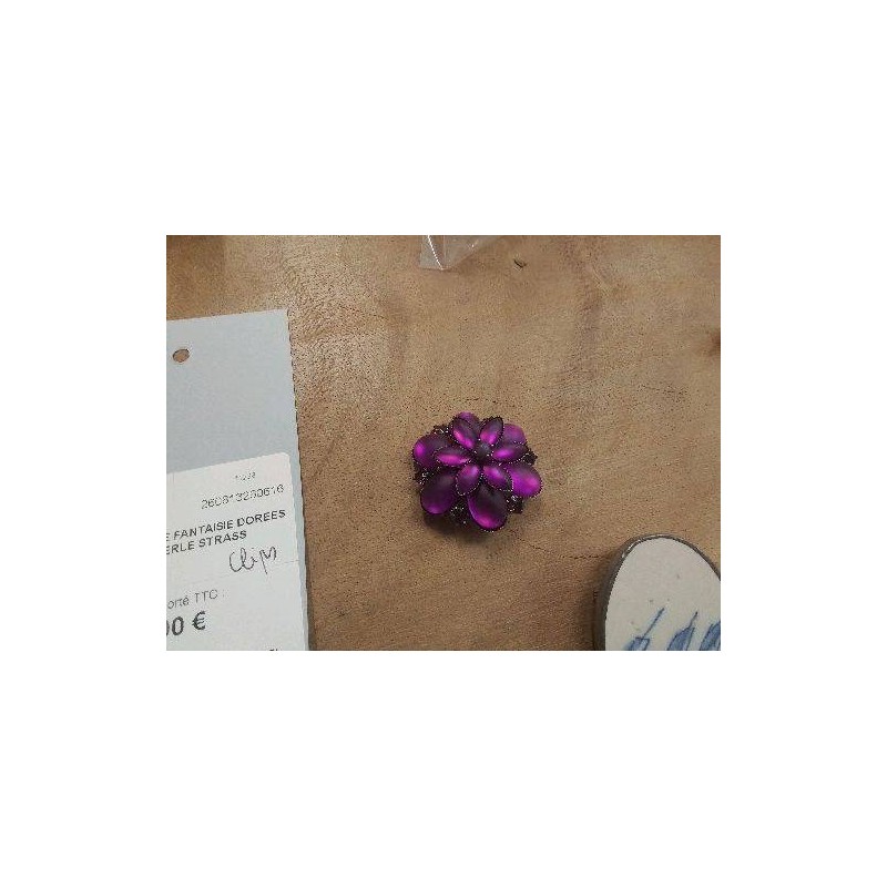 BROCHE FANTAISIE FLEUR VIOLETTE