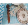 COUPE PAPIER ANCIEN BOIS SCULPTÉ