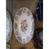 ASSIETTE GIEN DECOR BORDEAUX AU BOUQUET