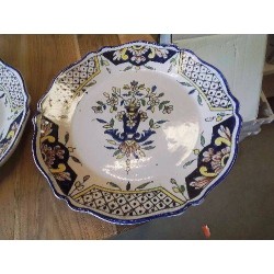 ASSIETTE ANCIENNE DÉCOR ROUEN
