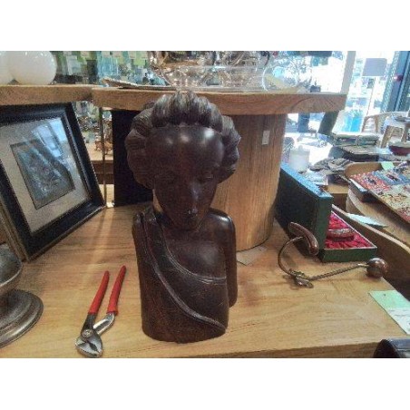 BUSTE SCULPTÉ BOIS