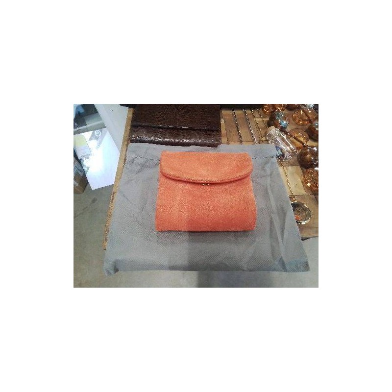 PORTE MONNAIE GUANG TONG CORAIL CROUTE DE CUIR