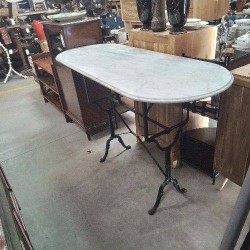 MANGE DEBOUT MARBRE OVALE 165 X 65 X 107