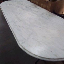 MANGE DEBOUT MARBRE OVALE 165 X 65 X 107