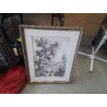 AQUARELLE PAYSAGE NOIR ET BLANC E.MELOT