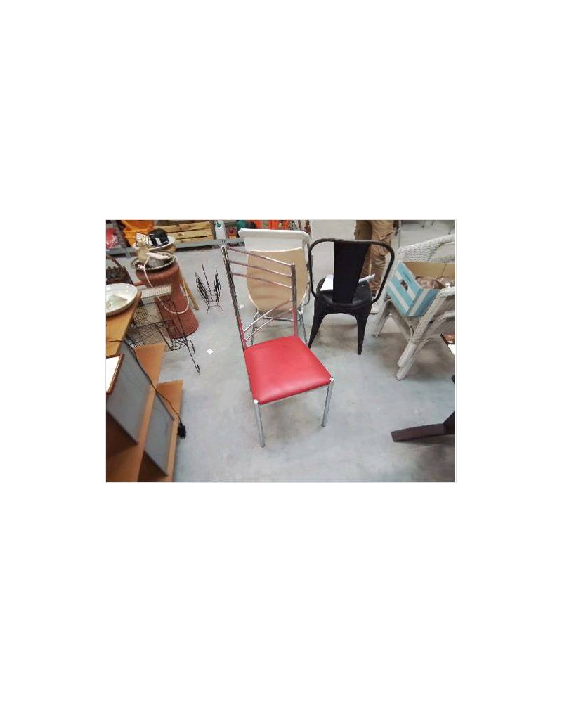 CHAISE CHROME ROUGE
