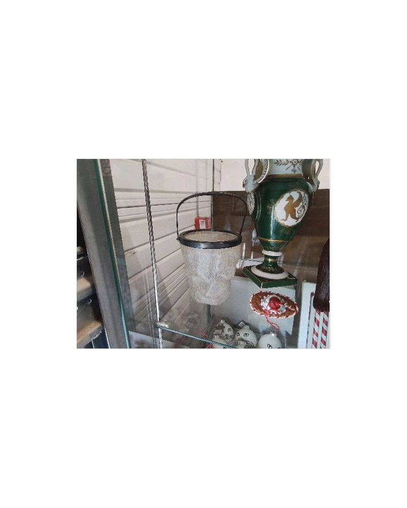 SEAU A GLACE VERRE GIVRÉ 