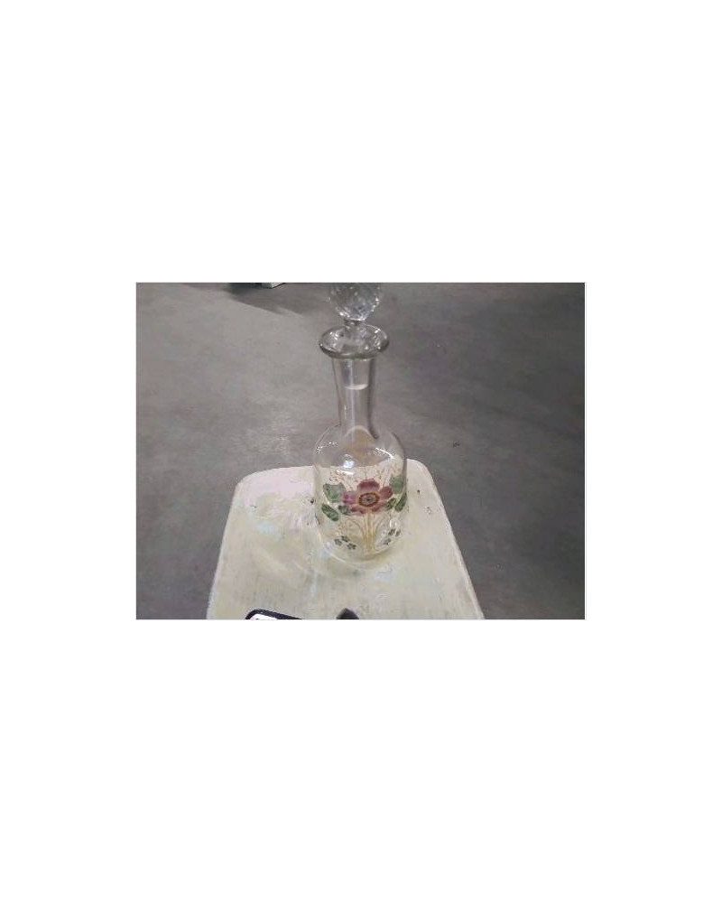 CARAFE DECOR FLORAL EMAILLE 