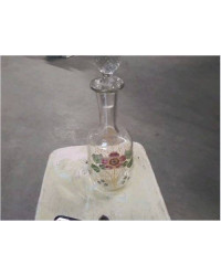 CARAFE DECOR FLORAL EMAILLE 