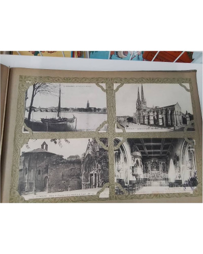 ALBUM CARTES POSTALES ANCIENNES COMPLET