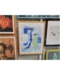 AFFICHE MODERNE T.PEREZ ENCADREE