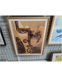 AFFICHE MODERNE T.PEREZ ENCADREE