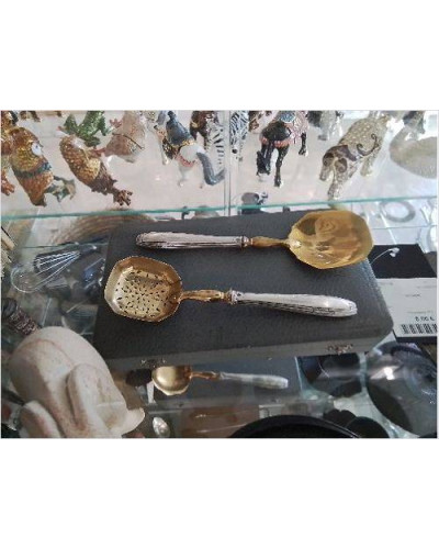 DUO COUVERTS ARGENT VERMEIL