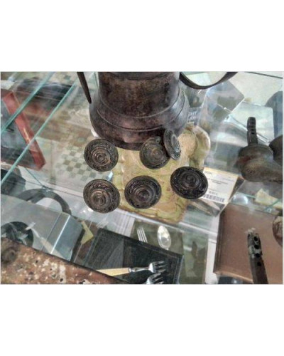 LOT BOUTONS MEUBLE BRONZE