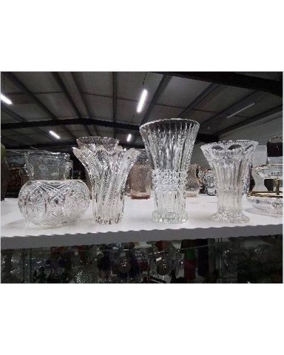 VASE VERRE SCULPTÉ