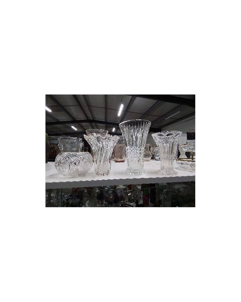 VASE VERRE SCULPTÉ