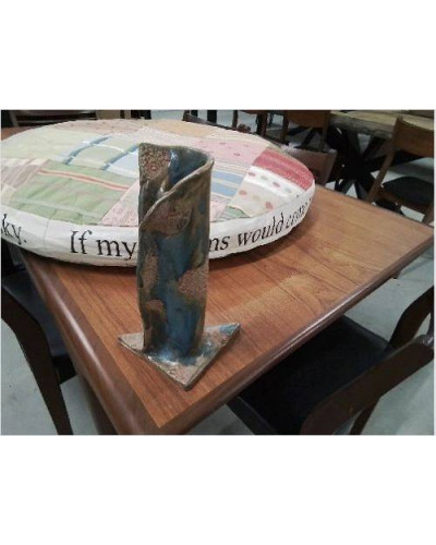 VASE FORME BLEU