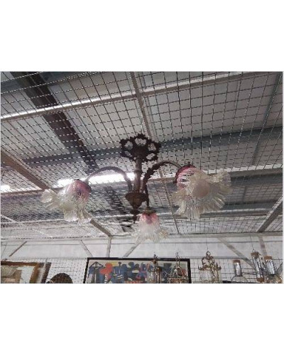 LUSTRE ANCIEN 3 TULIPES BLC...