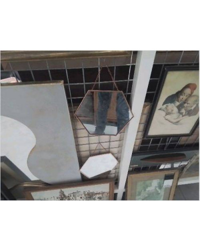 MIROIR HEXA PM COUL CUIVRE