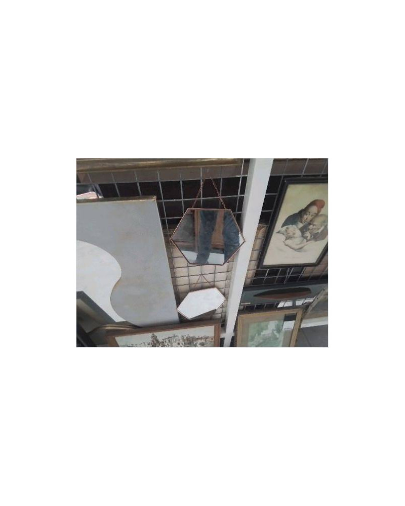 MIROIR HEXA PM COUL CUIVRE