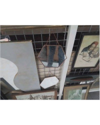 MIROIR HEXA PM COUL CUIVRE
