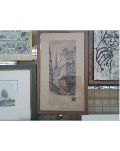 LITHOGRAPHIE RUE EGLISE