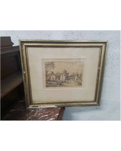 GRAVURE CHÂTEAU PRÉS...