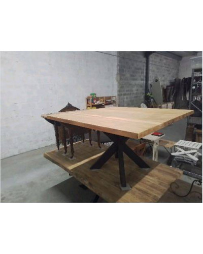 TABLE CARREE TECK 150X150X77