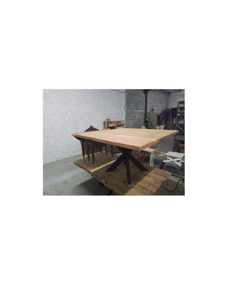 TABLE CARREE TECK 150X150X77