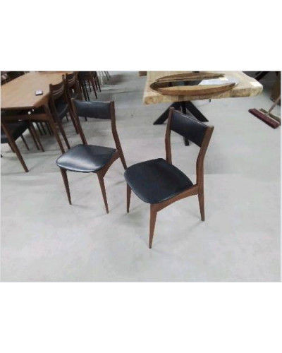 PAIRE CHAISES TECK SCANDINAVE 