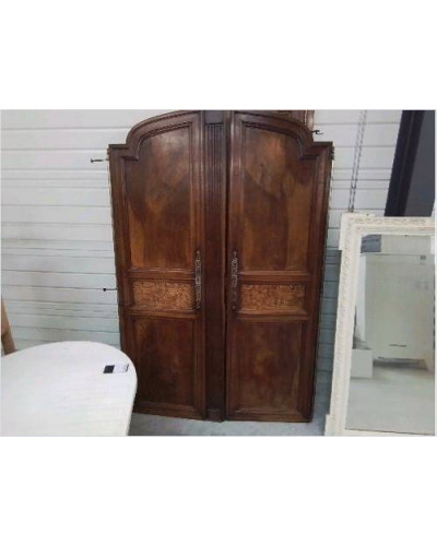 PAIRE PORTES ARMOIRE NOYER...