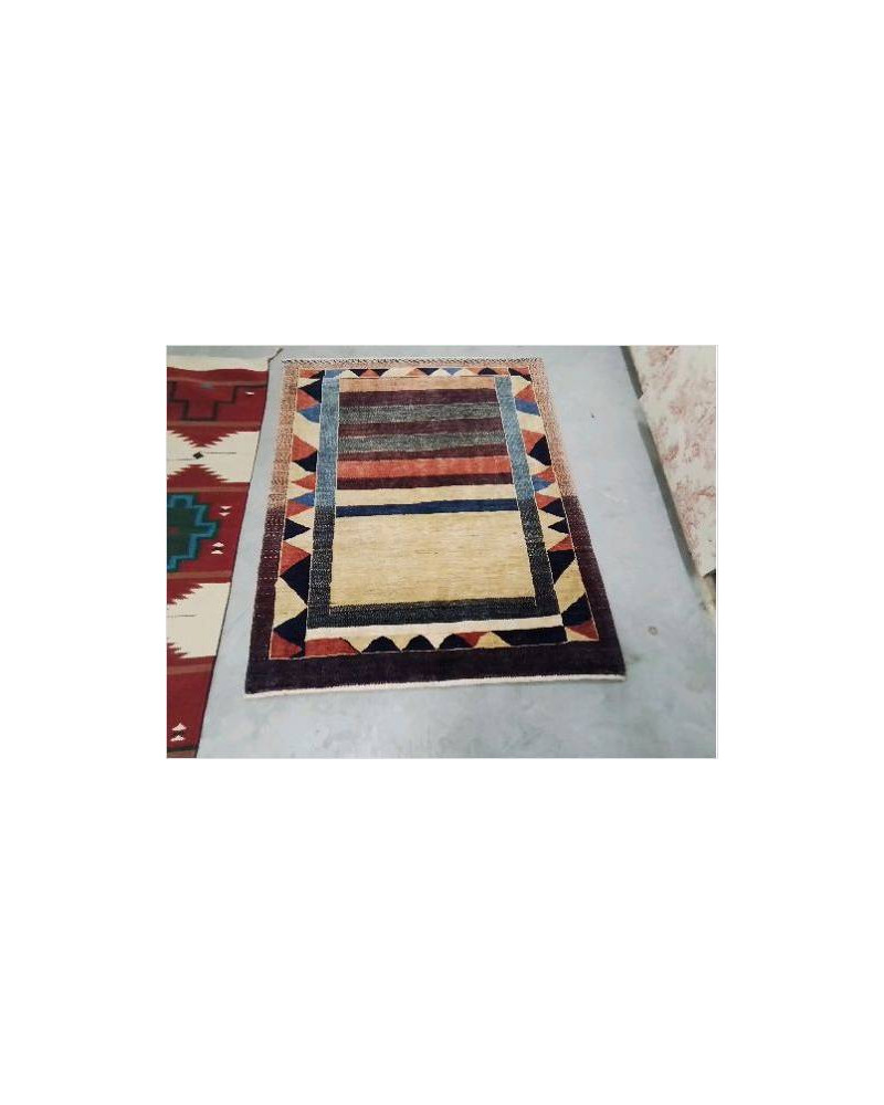 TAPIS LAINE FAIT MAIN EPAIS 138 X 112